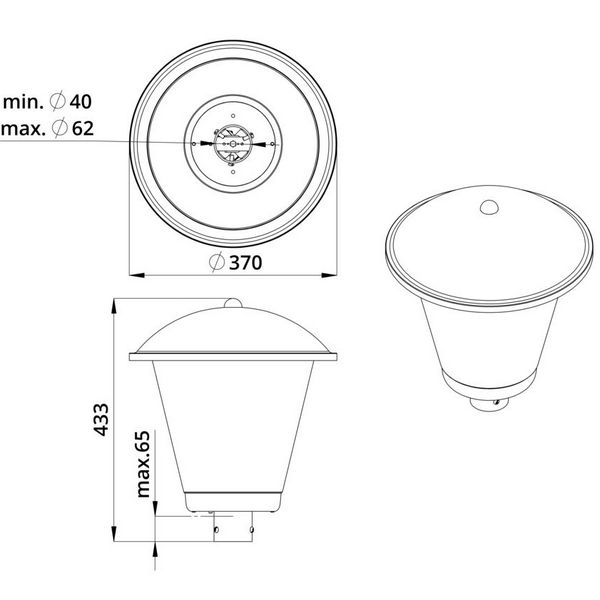 Светильник Парк Конус 40 Эко 4000К