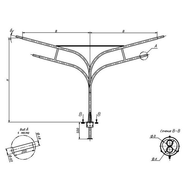 Кронштейн ТОГ-КК4Р-2,5-2,0-гц