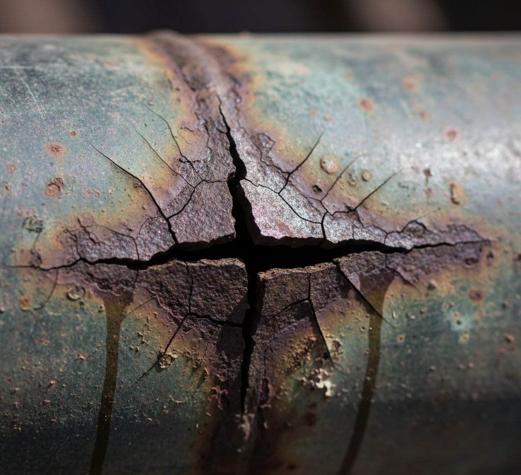 Трещина опорного элемента, спровоцированная механическим повреждением.jpg