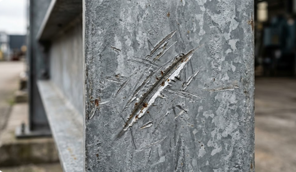 Царапины также являются дефектом покрытия, хотя появляются и не в процессе цинкования.png