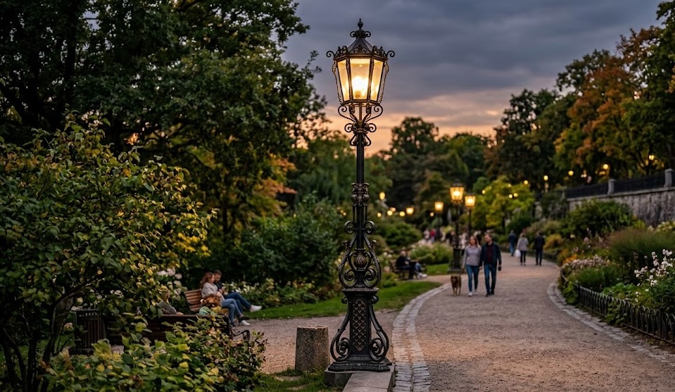 Декоративные опоры могут оснащаться любыми типами ламп, включая светодиодные.jpg