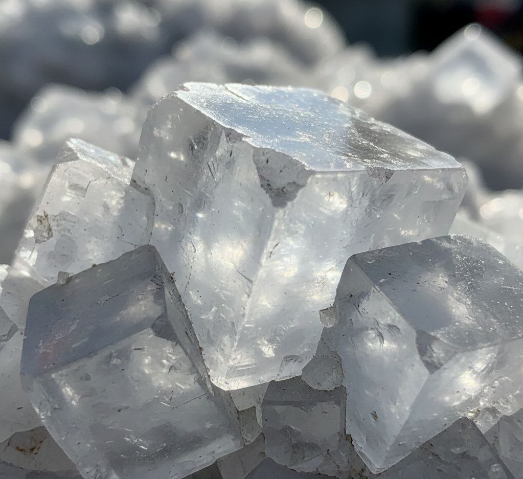 Кристаллы галита — хлоридного противогололедного реагента.jpg Кристаллы галита — хлоридного противогололедного реагента.jpg