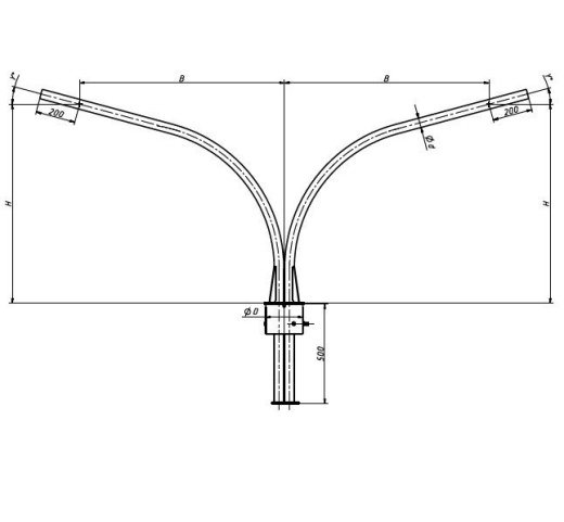 Кронштейн ТАНС.41.703.000 (1.К2-2,5-2,0-/180-О2-р-ц) разборный
