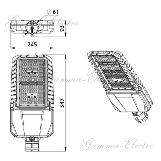 Светильник Гроза 120 S 4000К 155x70°