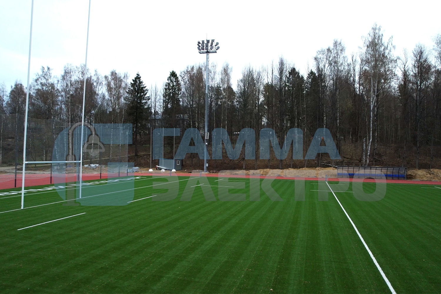 Освещение регбийных полей, п.Парголово