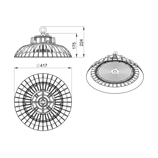Светильник Профи Нео 160 L 3000К 120°