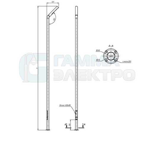 Светодиодная система уличного освещения "Стик 108" STICK 108 40