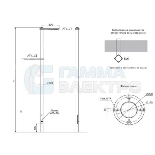 Тверь Арагон ATV 50M/1 светодиодная система уличного освещения