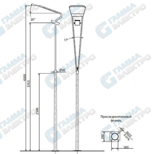 Опора отраженного света ТАНС.51.001.000 ("Мербау"-цл)