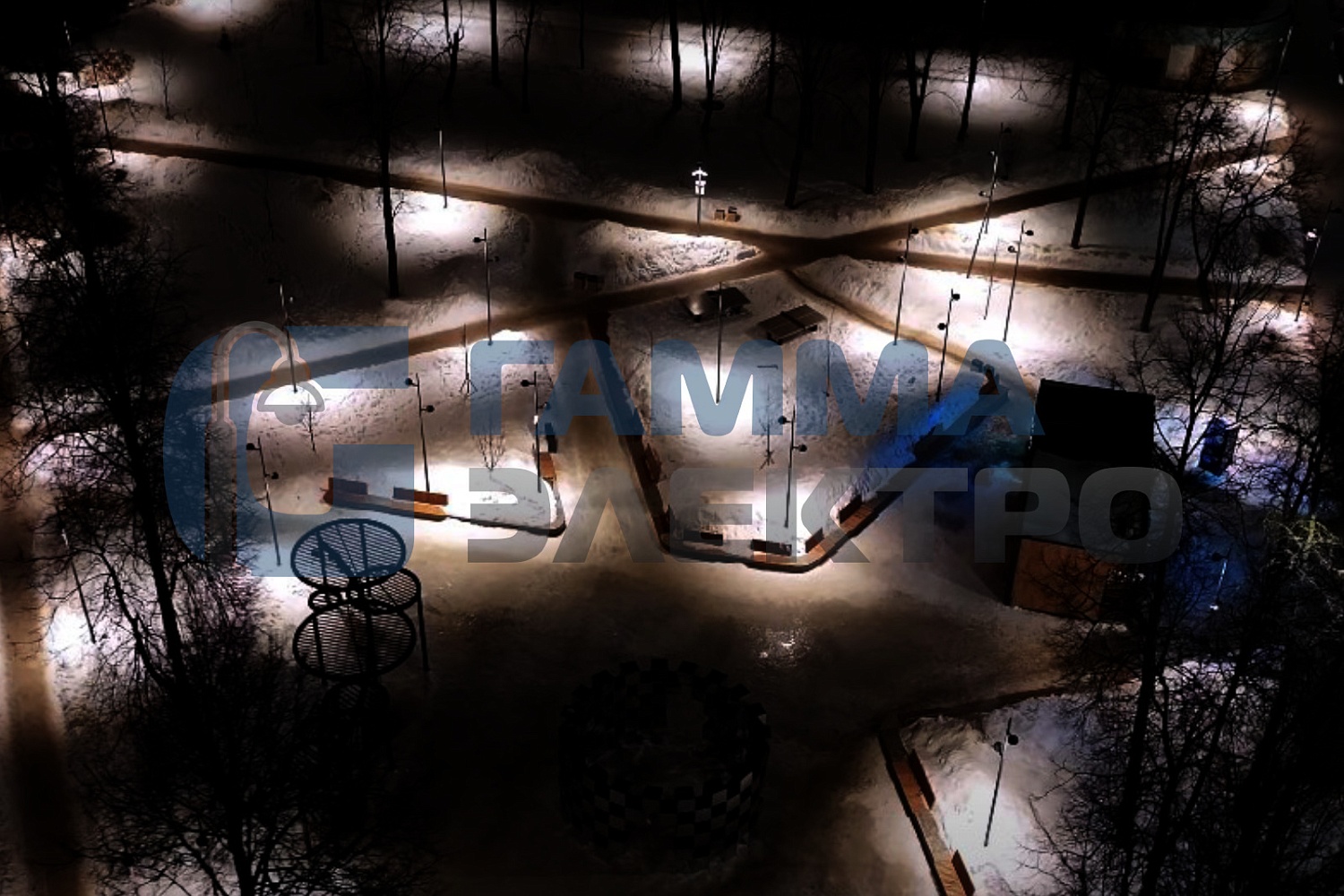 Электросталь, Наружное освещение сквера МФЦ