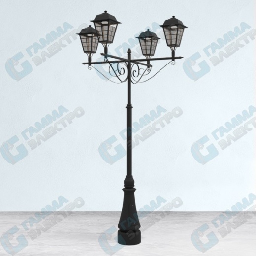 Опора декоративная с элементами чугунного литья "Валдай" VLD4 40