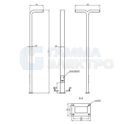 Светодиодная система уличного освещения "Спарта" SPA 2 50