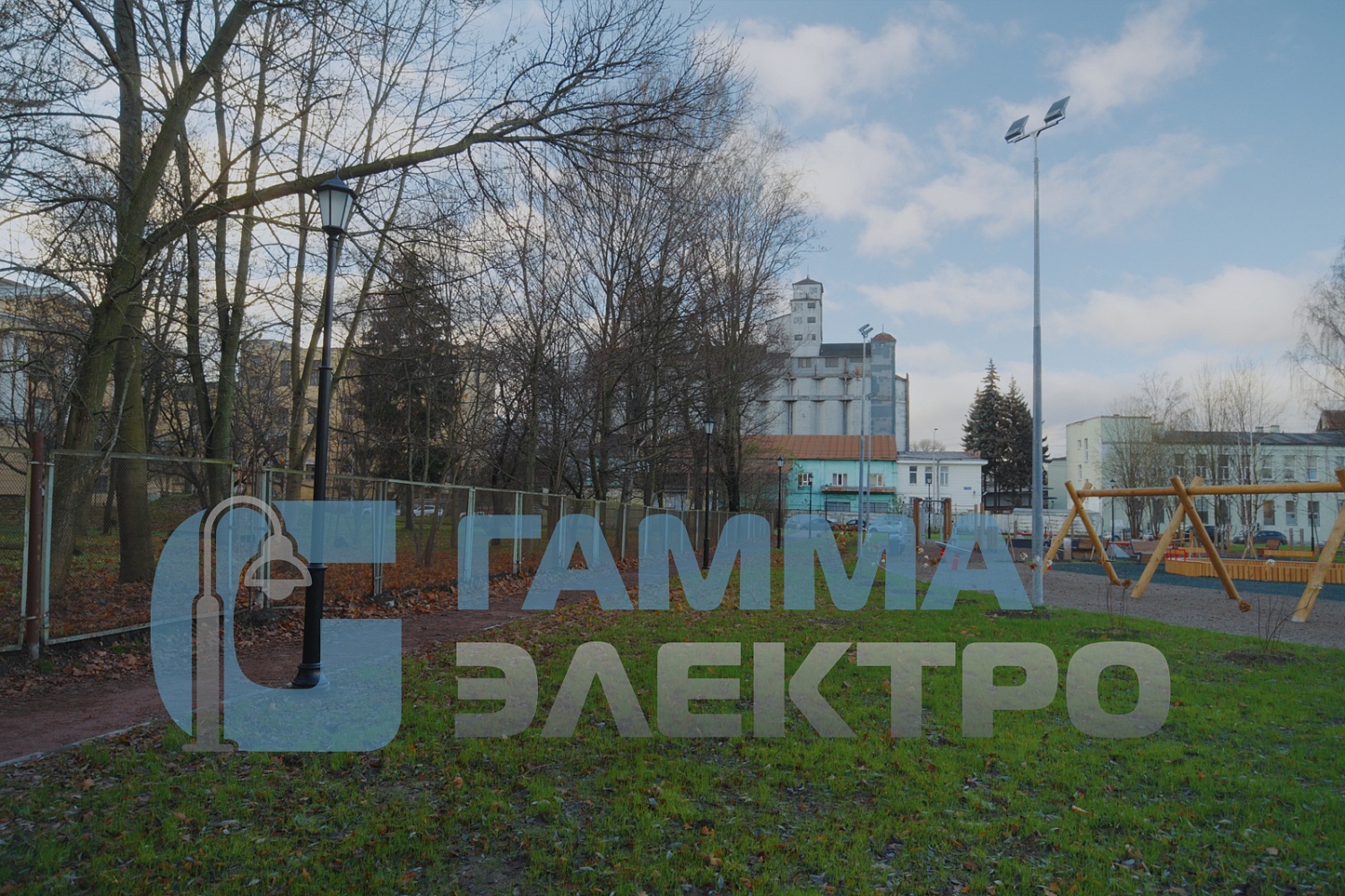 Освещение парка культуры и отдыха «Дёминский Сад»