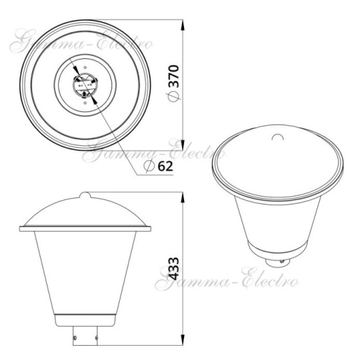 Светильник Парк Конус 40 Эко 4000К