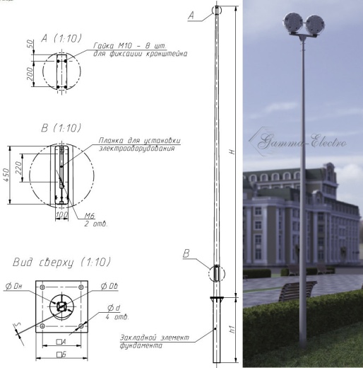 Опора ТАНС.12.058.000 (НФК-9,0-02-ц)