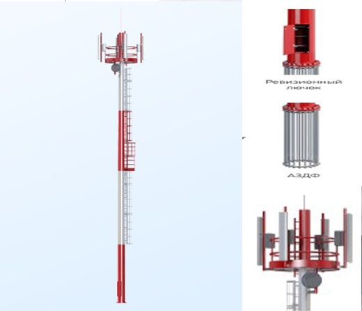Мачта связи (высота 16-50м)