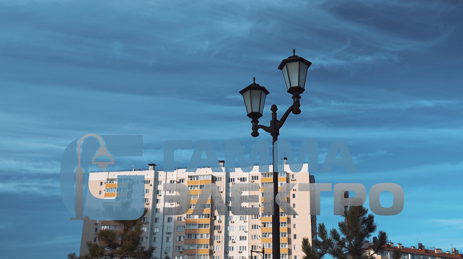 Освещение пространства "Императорский парк", Анапа