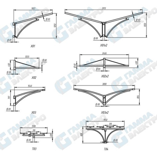 Опора декоративная "Хайвэй" H100