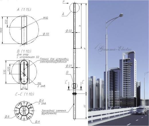 Опора ТАНС.11.109.000 (СФ-700-8,5-01-ц)