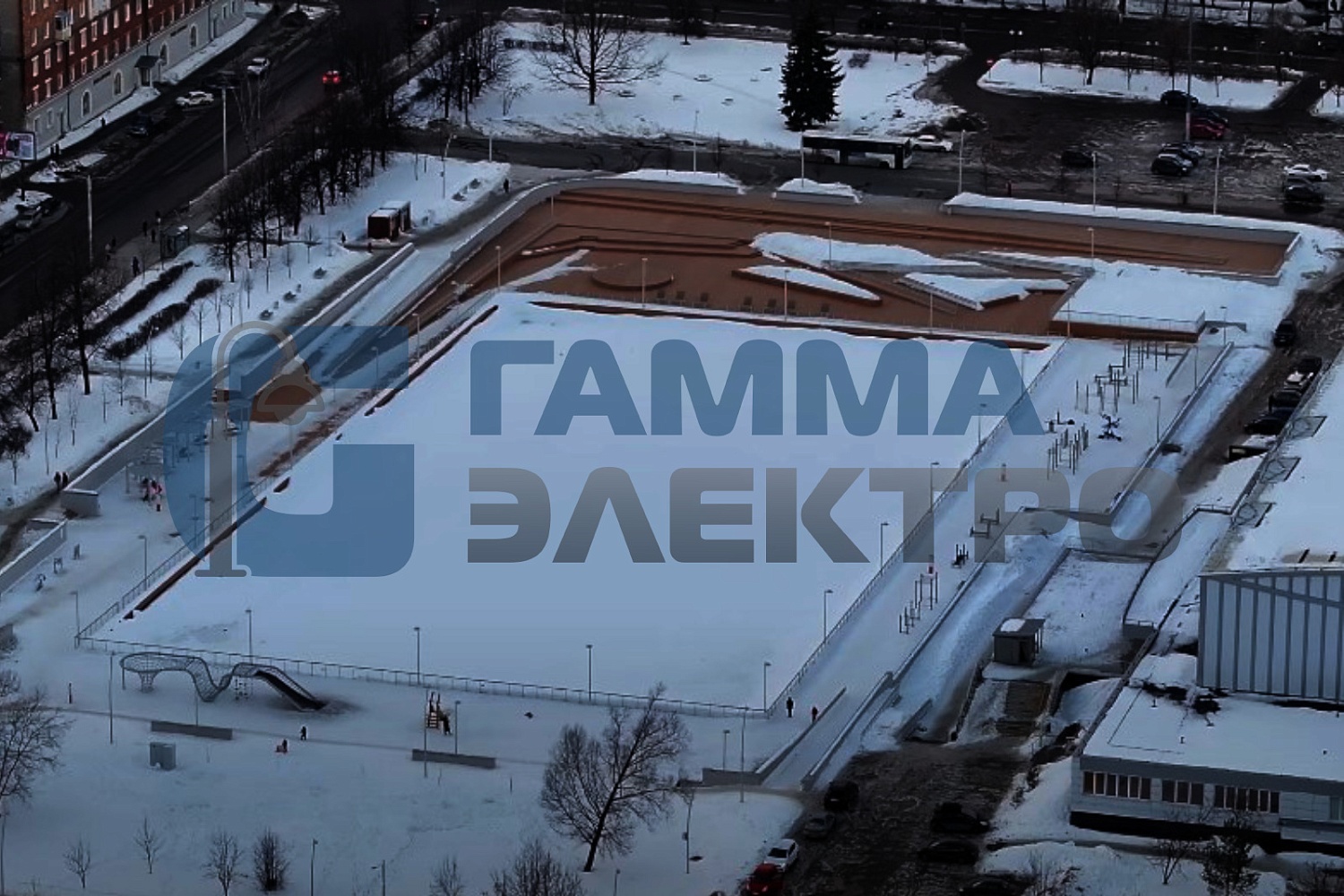 Электросталь, Наружное освещение парковой территории СК "Кристал"