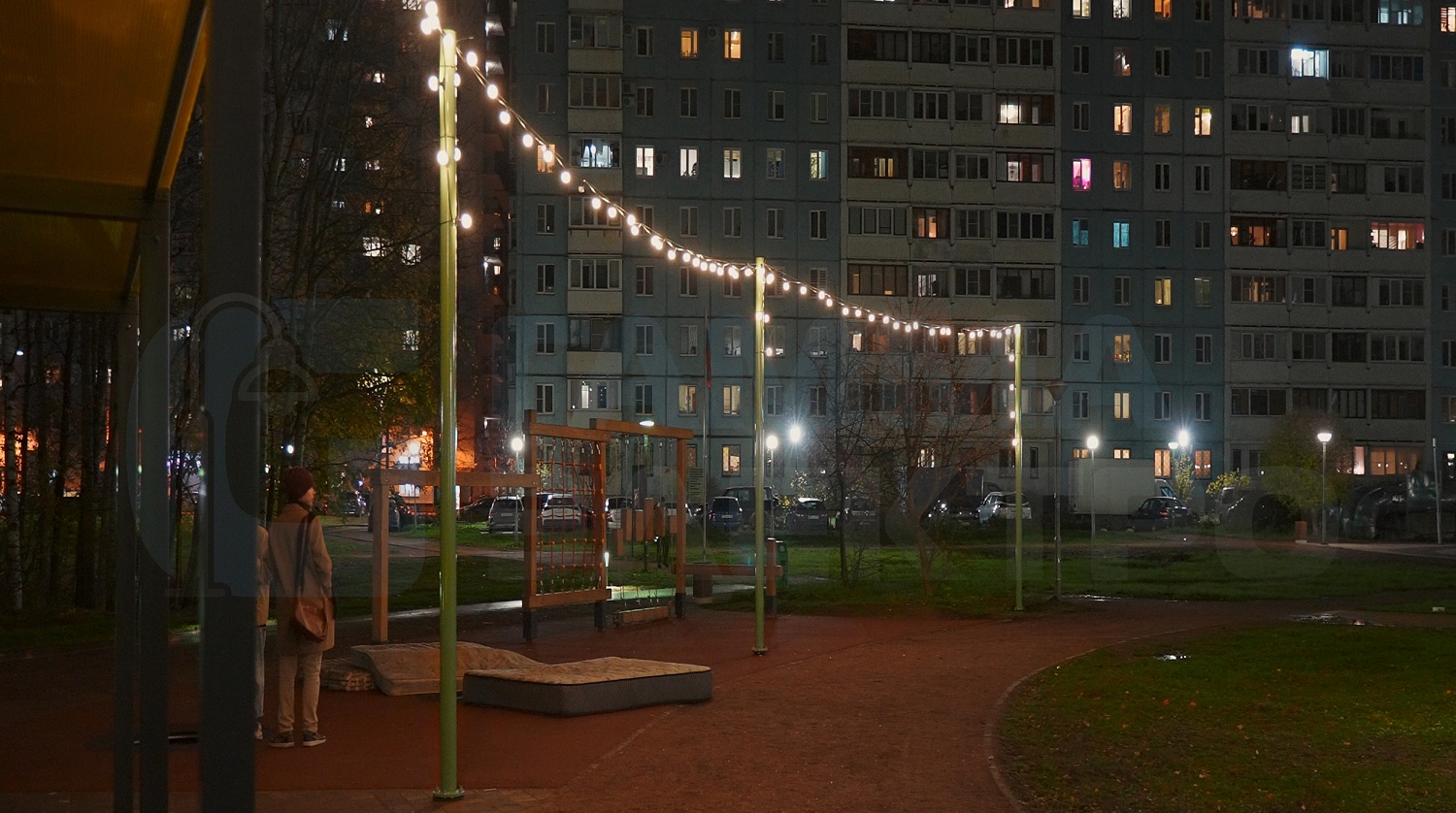 Освещение пространства для отдыха, Новое Девяткино