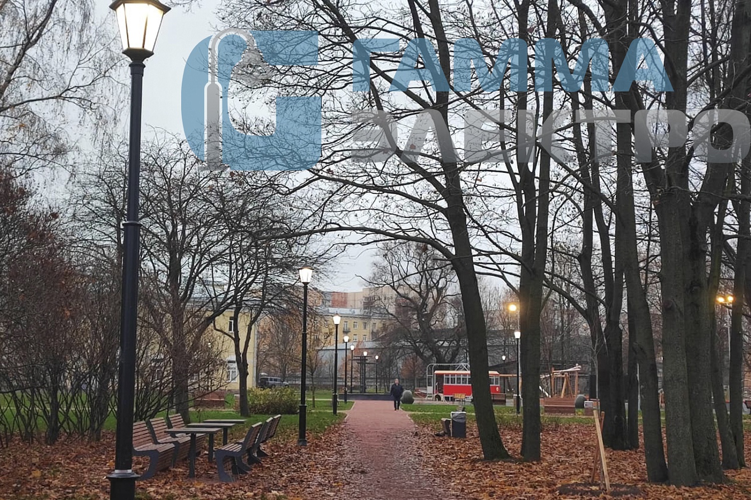 Освещение парка культуры и отдыха «Дёминский Сад»