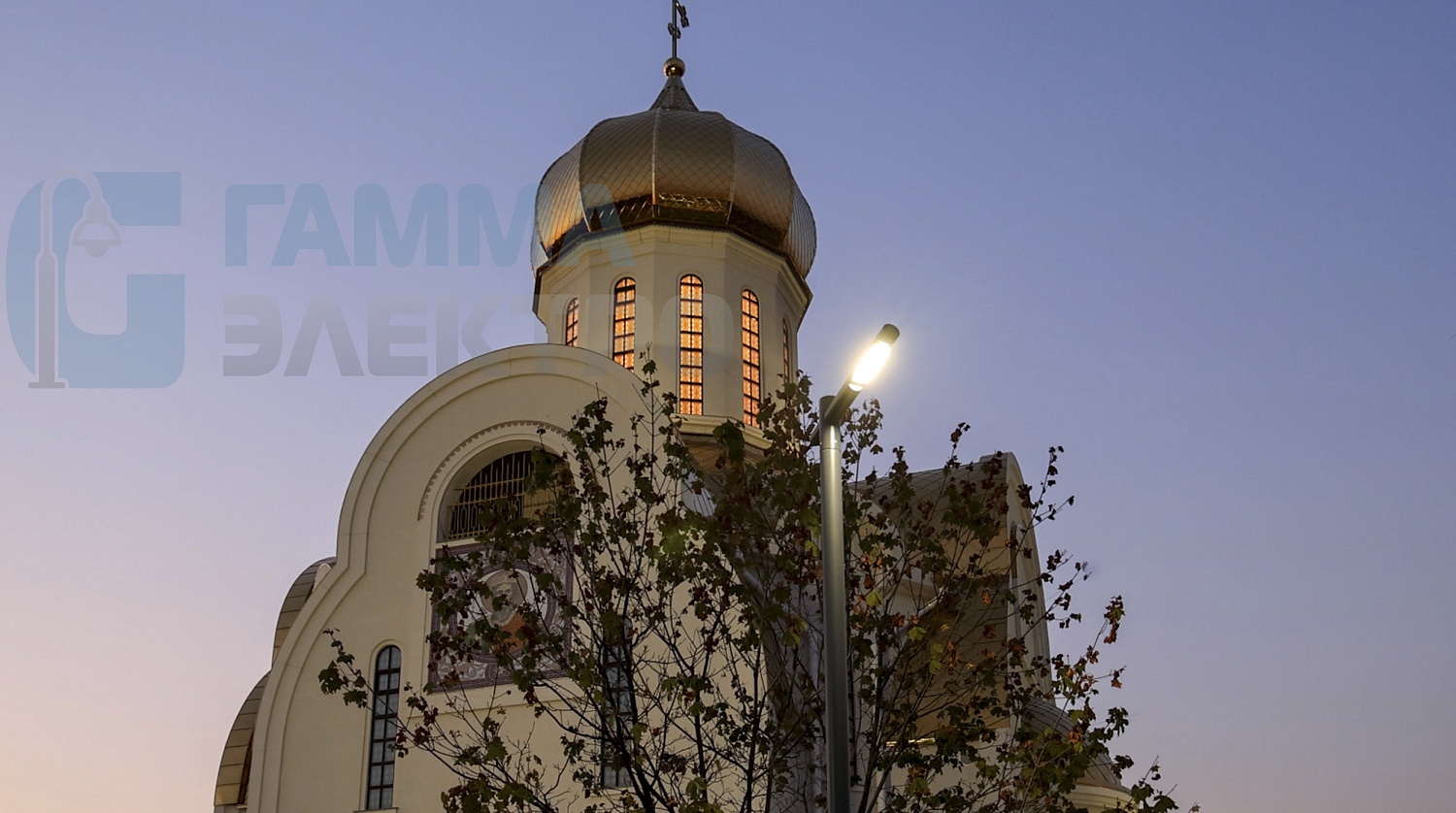 Наружное освещение Храма Святого князя Владимира