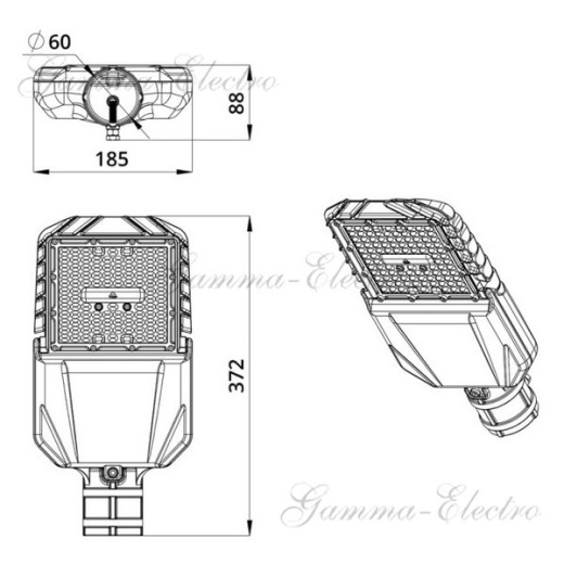 Светильник Гроза 100 XS 4000К 155x70°
