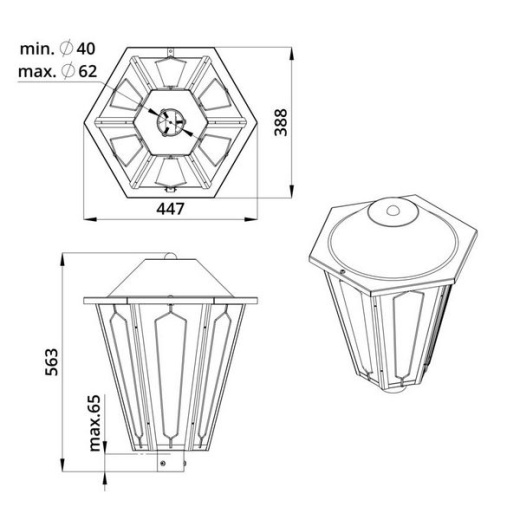 Светильник Парк Пушкинский 30 Эко 4000К