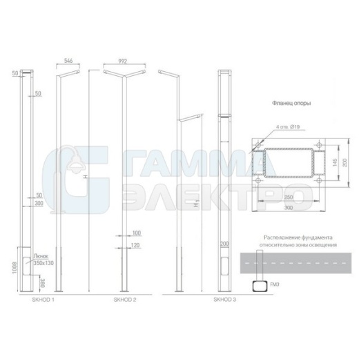 Светодиодная система уличного освещения "Сходня" SKHOD 1M