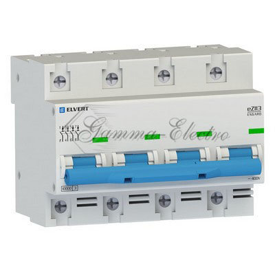 Автоматические выключатель eZ113 4Р D125 10кА ELVERT
