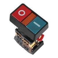 Кнопка PPBB-30N I-O с подсветкой неоновая 1з+1р 240В