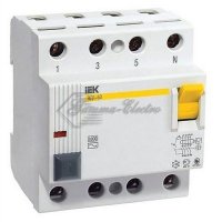 Выключатель дифференциального тока (УЗО) 4п 100А 300мА ВД1-63 АС