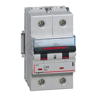 Выключатель автоматический двухполюсный 20А C DX3-E 6кА