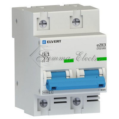 Автоматические выключатель eZ113 2Р D10 10кА ELVERT