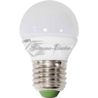 Лампа светодиодная LED 5вт Е27 230в белый шар