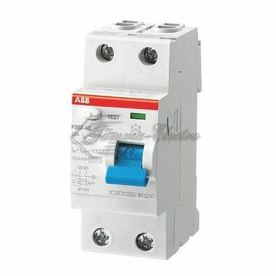 Выключатель дифференциального тока (УЗО) 2п 40А 100мА F202 АС