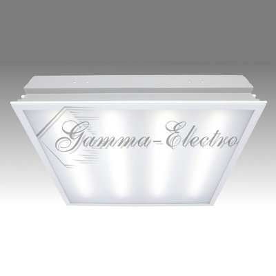 Светильник люминесцентный ЛВО 4х18-CSVT/GR-OPAL-R встраиваемый "Грильято" опал ЭПРА c рамкой