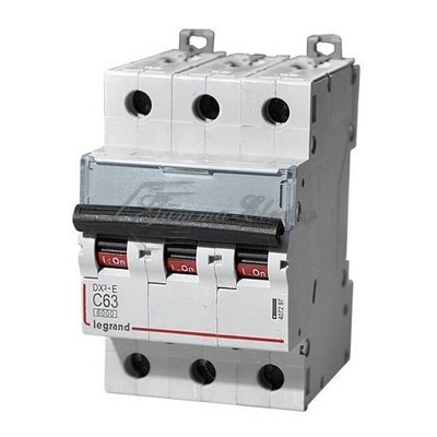 Выключатель автоматический трехполюсный 25А C DX3-E 6кА