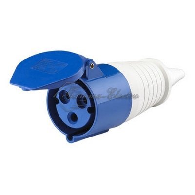 Розетка кабельная 32А 2Р+E IР44 переносная 250В 223