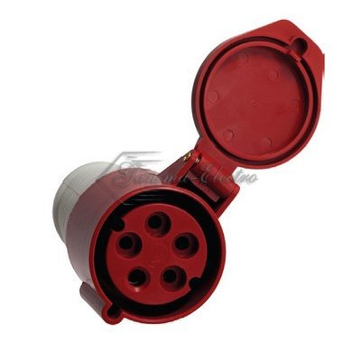 Розетка кабельная 32А 3Р+E+N IP44 переносная 380В