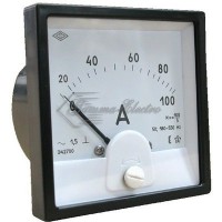 Амперметр Э42700 1500/5А 80х80 AC включение через трансформатор