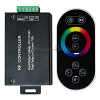 Контроллер к LED ленте RGB 12/24в с сенсорным черным ПДУ провод-20см