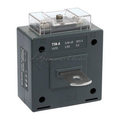 Трансформатор тока ТТИ-А 200/5А 5ВА с шиной  класс точности 0.5S