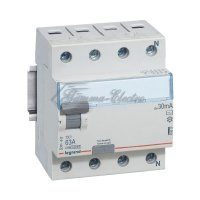 Выключатель дифференциального тока (УЗО) 4П 25А 30мА TX3 АC